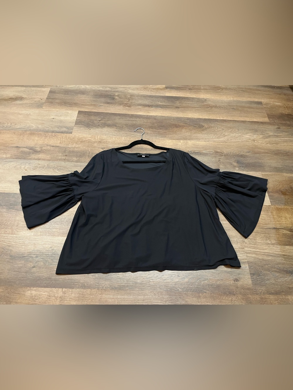 Bryn Walker Diego Tunic | Black | Large | Lagenlook Microfiber Jersey